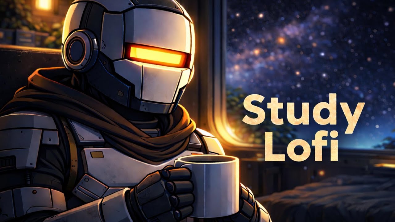 Study Lofi ☕ Deep Focus Beats | Cozy Sci-Fi Space Ambience