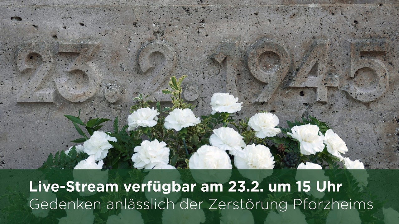 23. Februar 2026 - Gedenktag der Zerstörung Pforzheims auf dem Hauptfriedhof