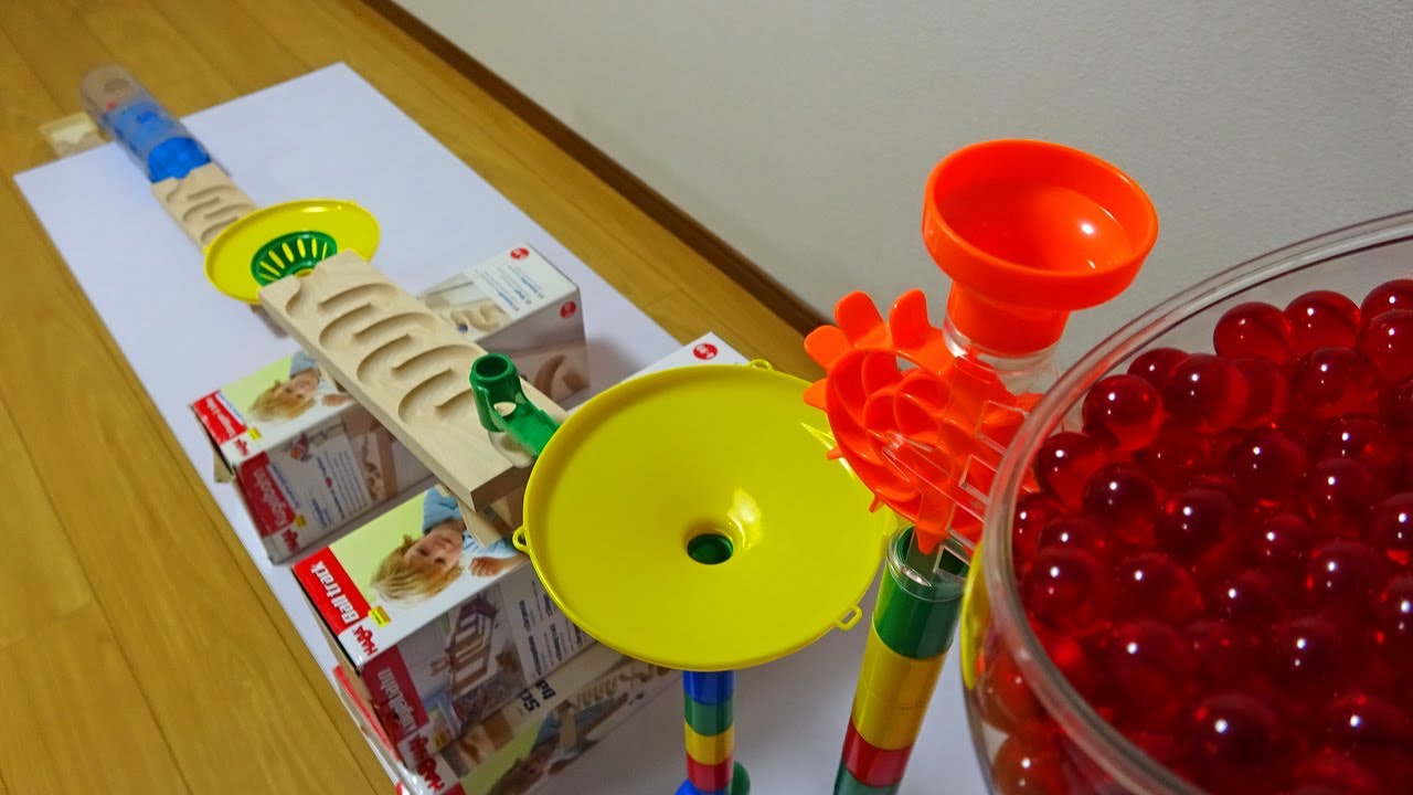 Marble Run Race ☆ HABA & Tunnel Course [ASMR]