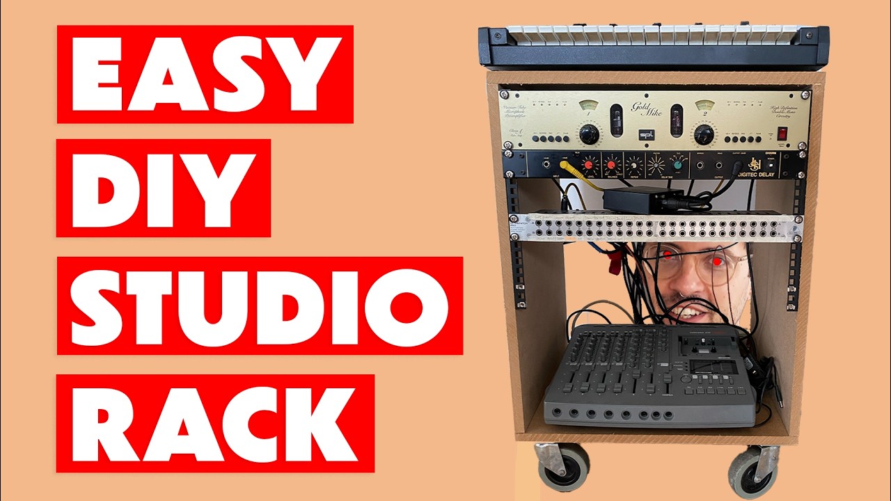 Build yourself an EASY Studio Equipment Rack QUICK and CHEAP.