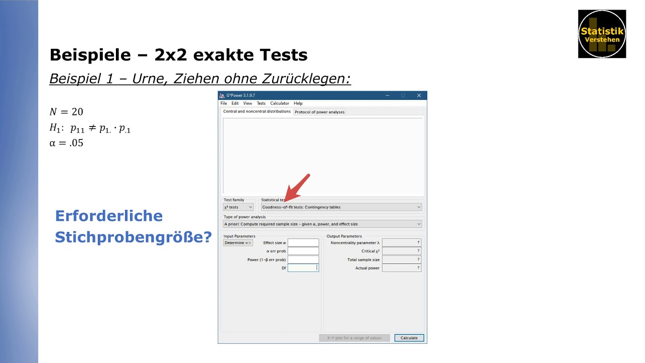 Beispiele zu 2x2 exakten Tests (Fisher, Boschloo, CSM, exakte z-Tests) inkl. post-hoc Poweranalyse