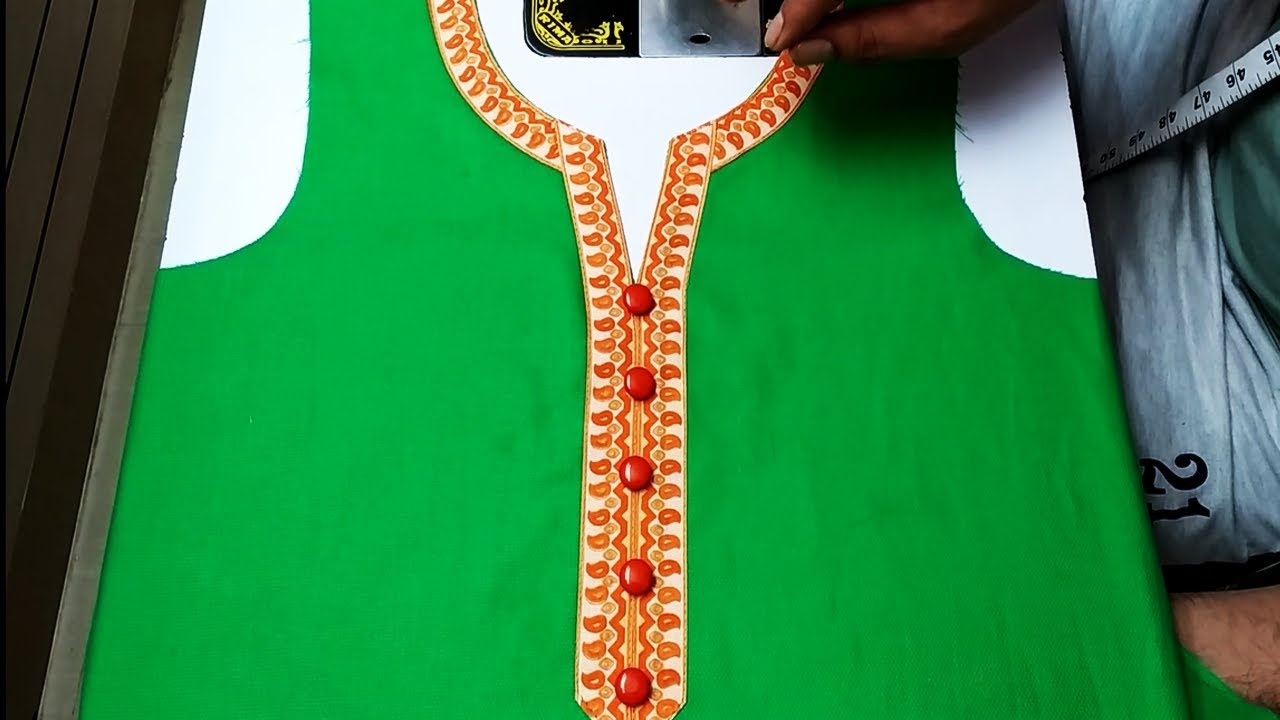 गले में बॉर्डर पट्टी लगाने का सबसे आसान तरीका || Latest Beautiful Neck Design with Border Patti