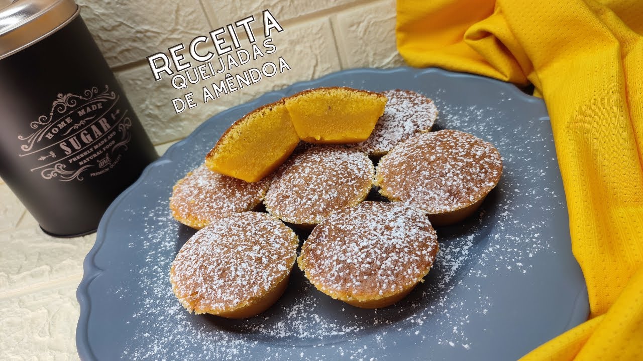 Aprenda aqui a fazer as melhores Queijadas de Amêndoa portuguesas! 😊