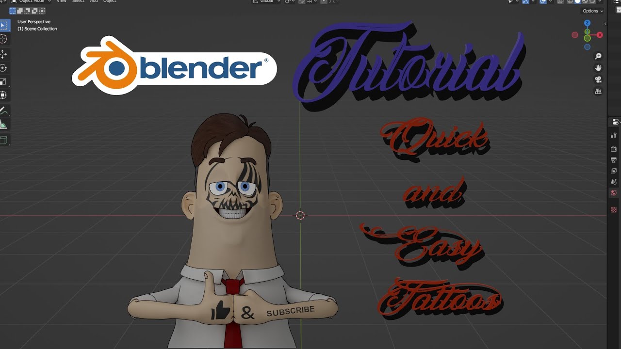 Blender Tutorial - Quick and Easy Tattoos