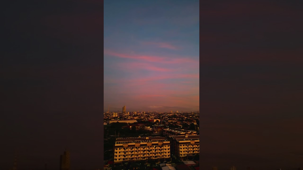 4K Drone Epic Quezon City Sunset | Philippines