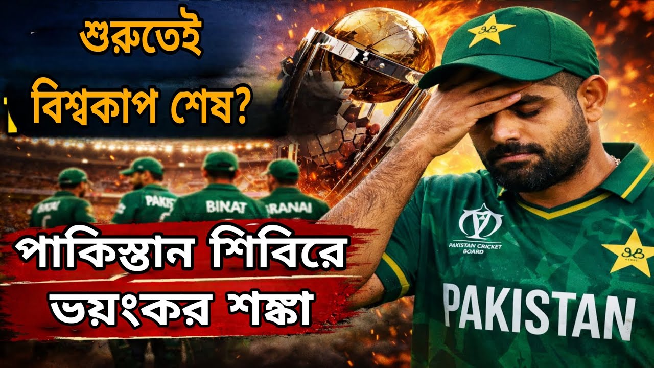 বিশ্বকাপ শুরুর আগেই বিপদে পাকিস্তান? শেষের ঝুঁকি স্পষ্ট