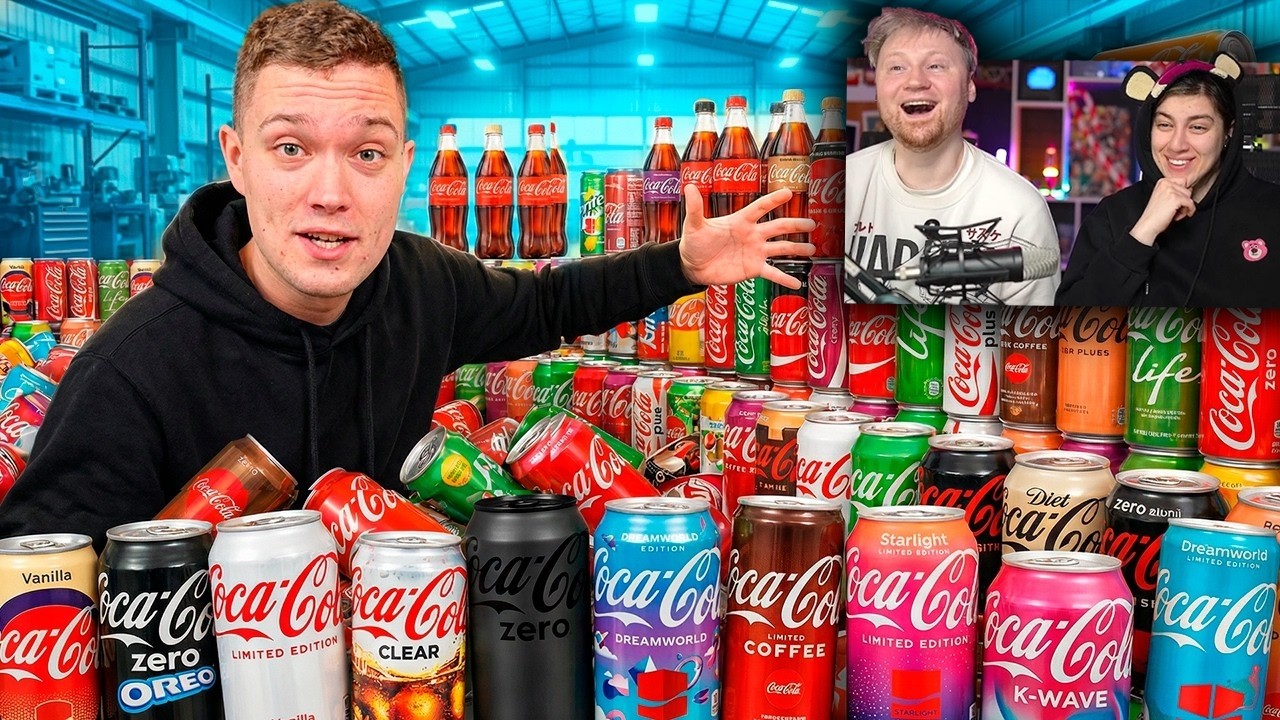 МЫ КУПИЛИ АБСОЛЮТНО ВСЕ ВКУСЫ COCA COLA | РЕАКЦИЯ
