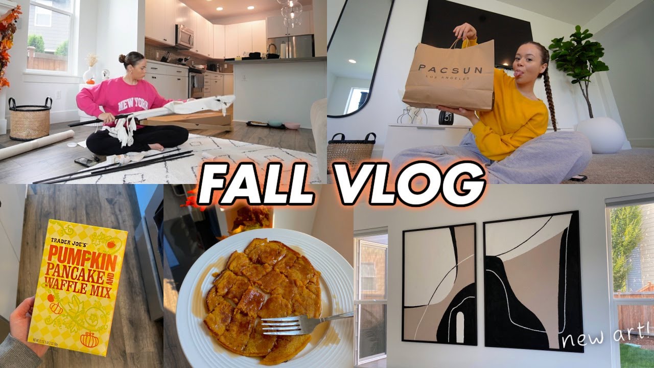 FALL VLOG! clothing haul, cleaning my house, cozy recipes + McDonalds adult happy meal!