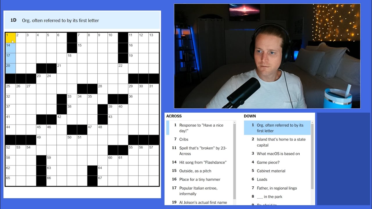 Solving the Wednesday April 10 2024 New York Times Crossword
