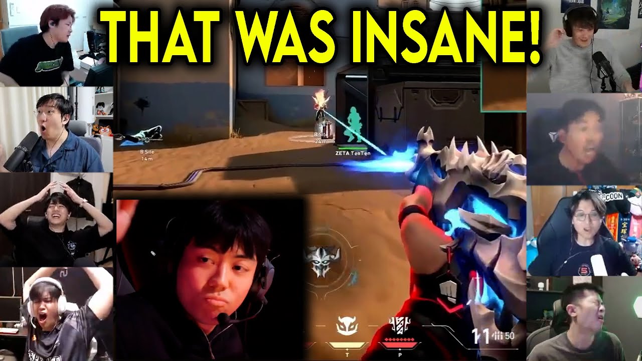 Valorant Streamers Reacts To TLN Crws Insane 1v4 CLUTCH Against ZETA In VCT