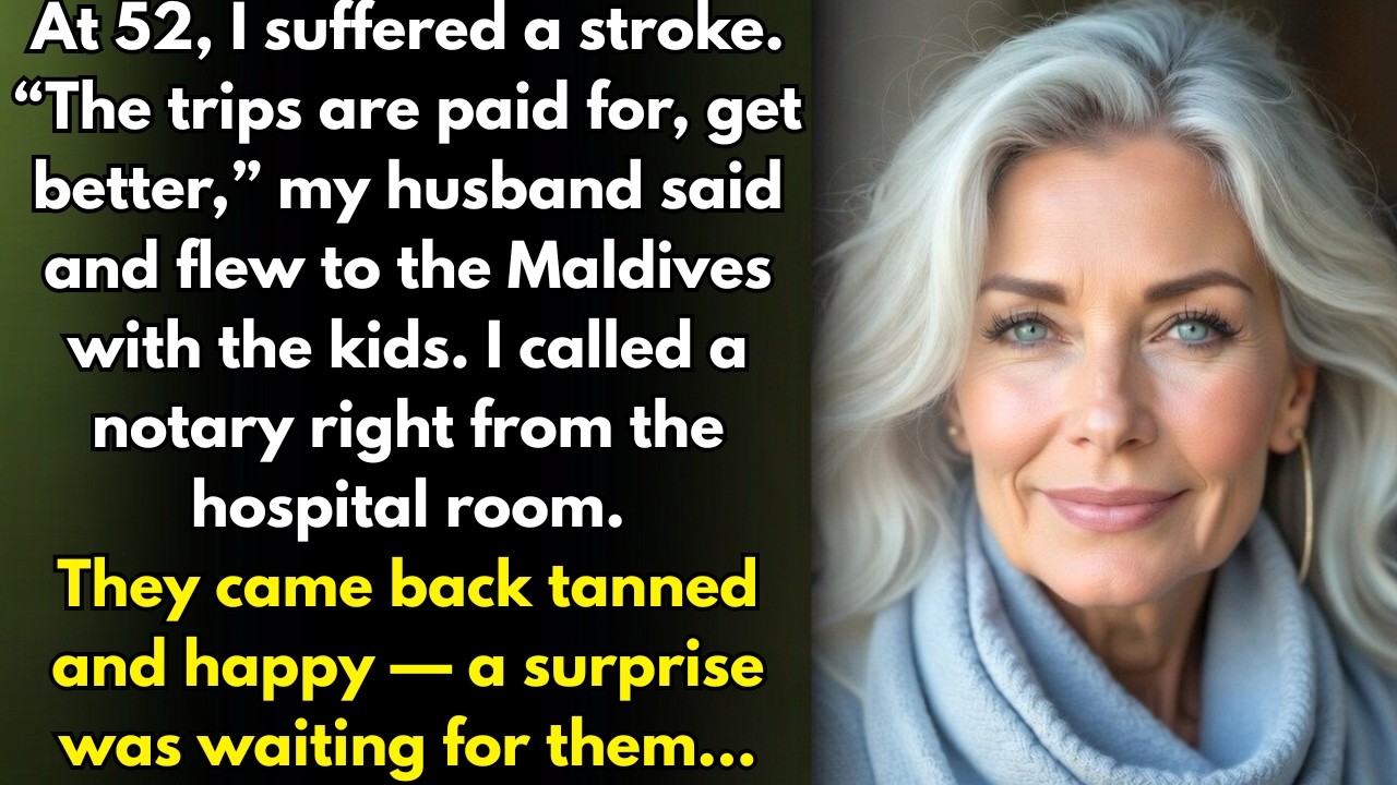 After my stroke, husband & kids flew to Maldives. In ICU, I decided to rewrite my will…