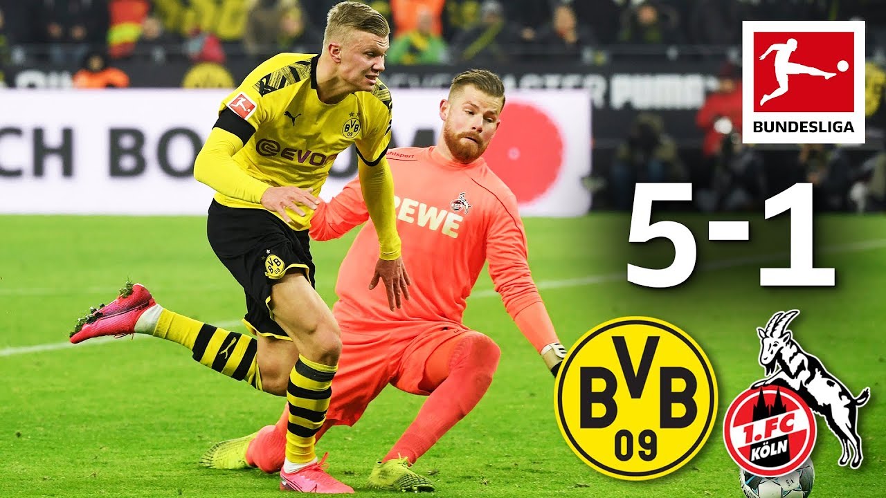Borussia Dortmund vs. 1. FC Köln I 5-1 I Haaland's Record Goals & More