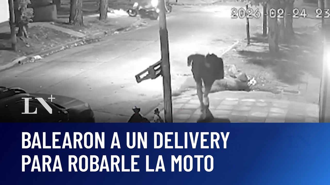 Conurbano violento: balearon a un delivery para robarle la moto