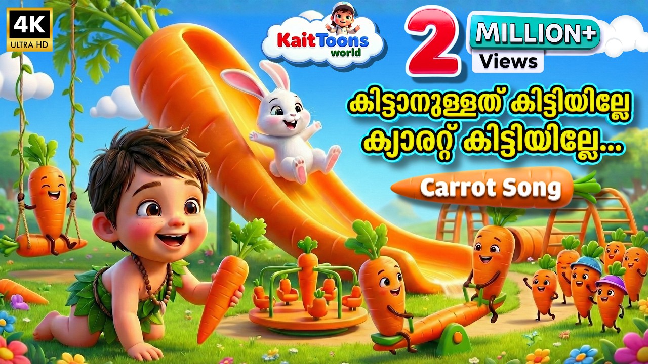 ക്യാരറ്റ് കിട്ടിയില്ലേ | Carrot song | Rabbit Song | Malayalam Kids Cartoon Song