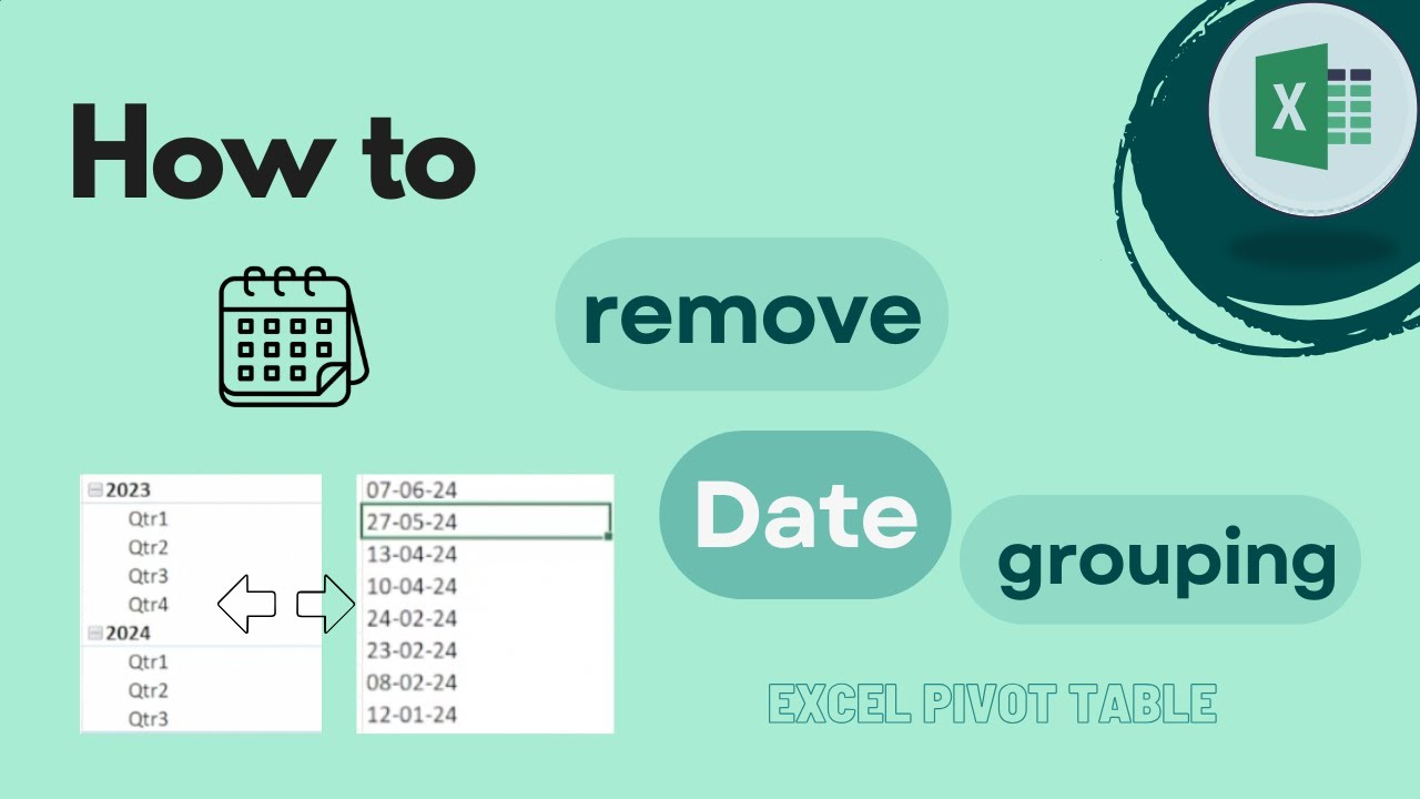 Excel Pivot Table: How to Remove Date Grouping