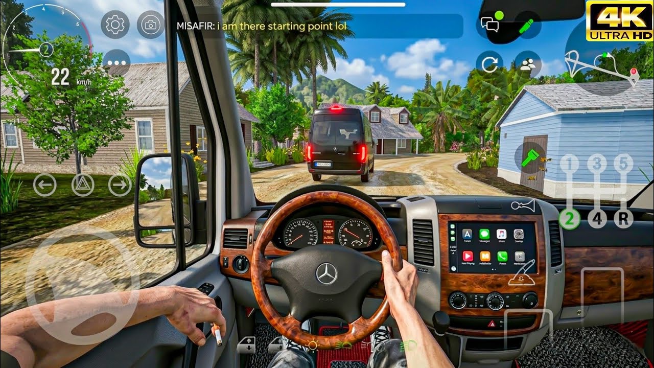 Custom Cars Online Drive - Mercedes-Benz Sprinter Van Convoy | 4K Ultra Graphics