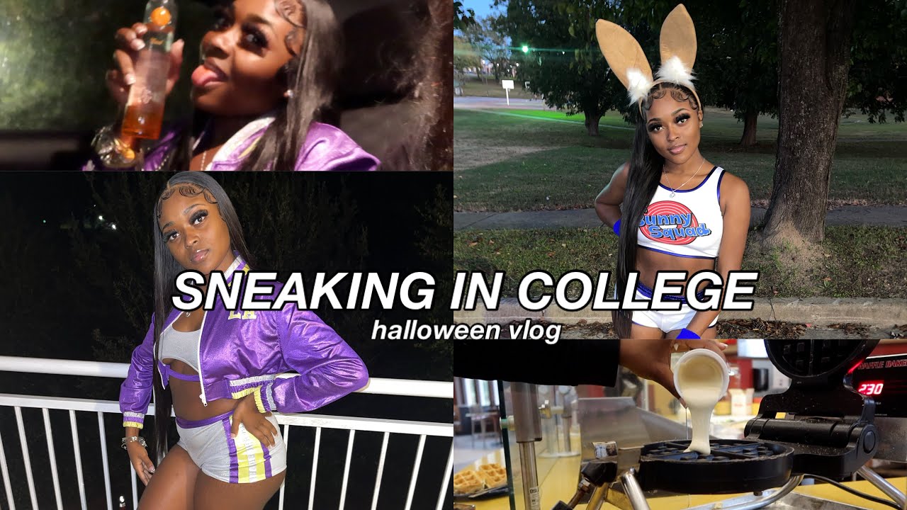 I WENT TO COLLEGE FOR THE WEEKEND .. HALLOWEEN VLOG