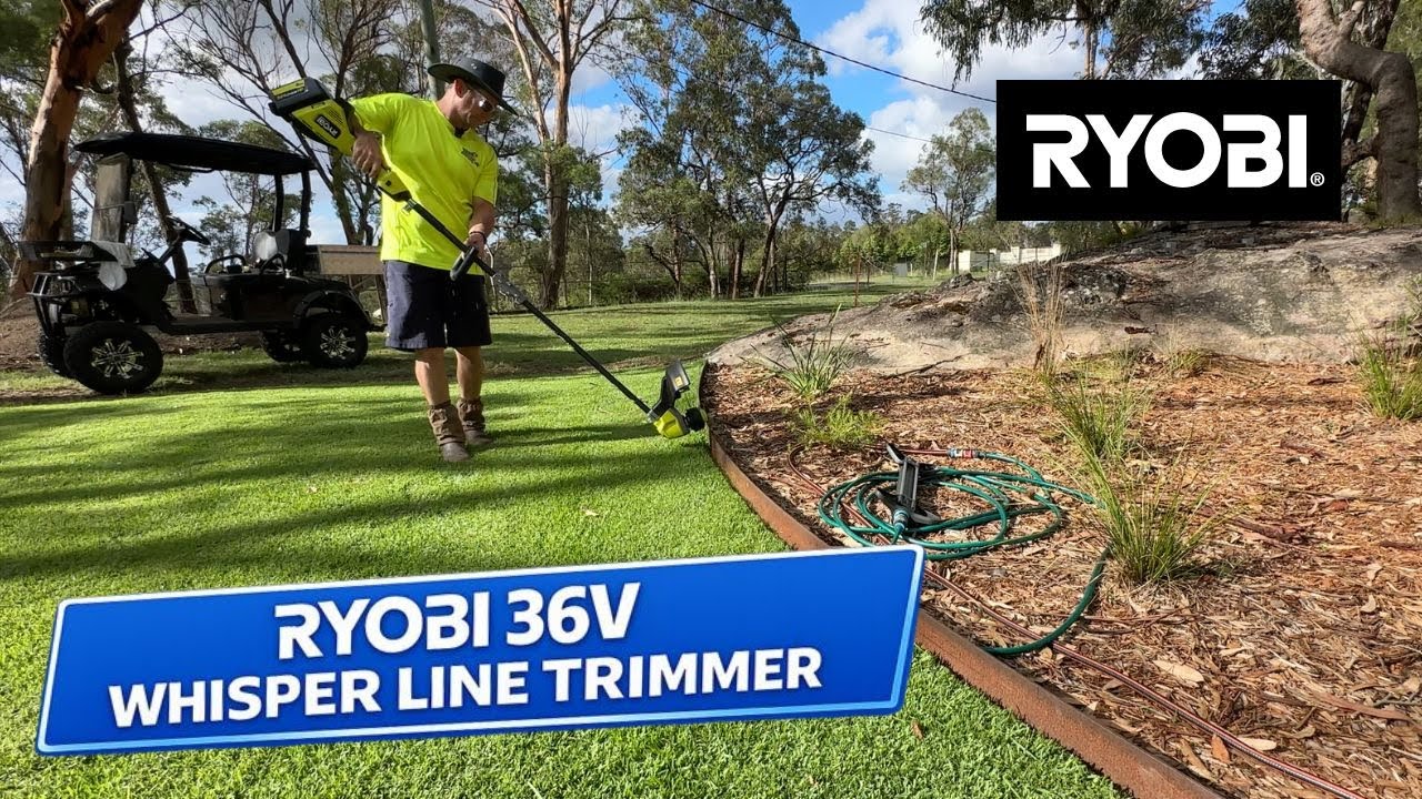 Ryobi 36V 38/43cm HP Whisper Brushless Line Trimmer