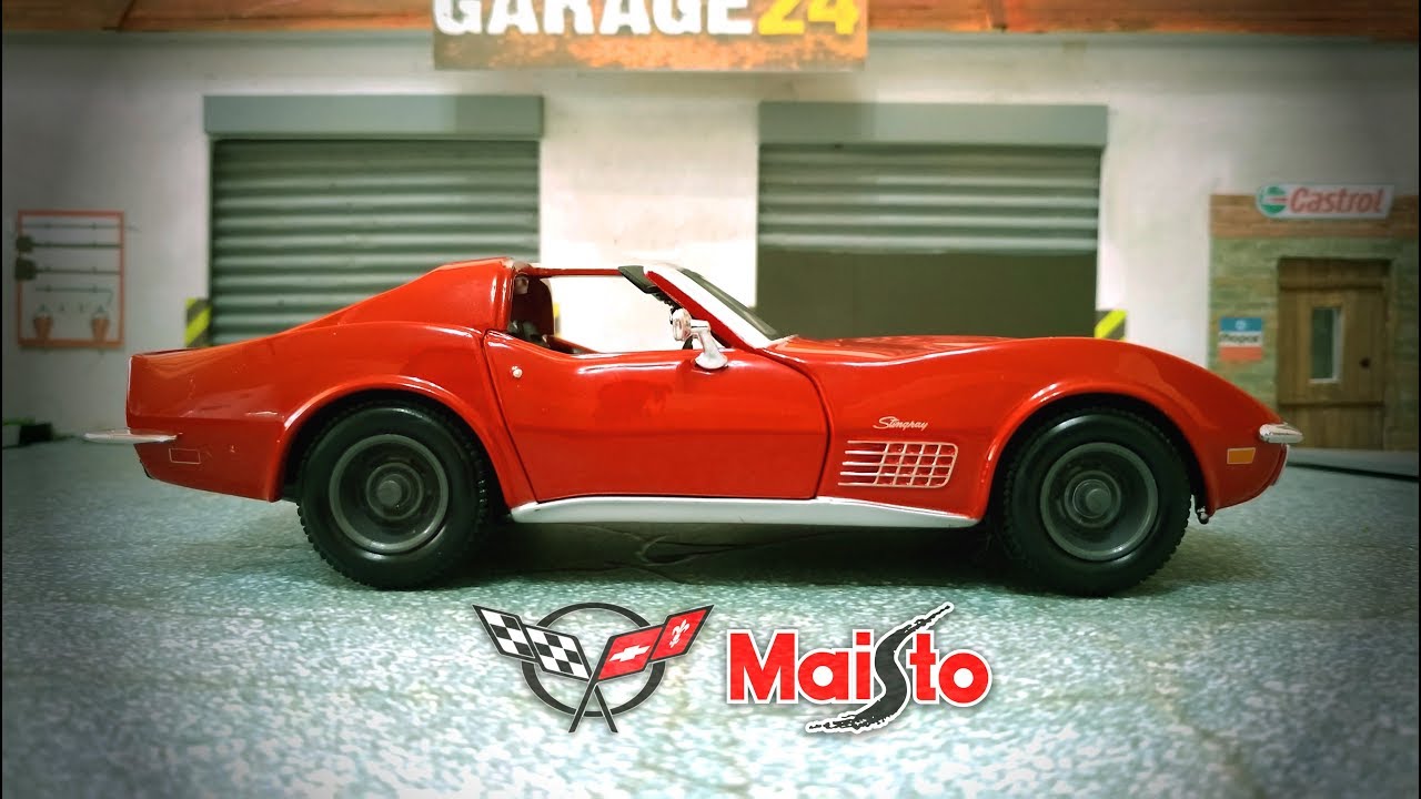 Обзор масштабной модели Сhevrolet Сorvette Stingray C3 1970 1/24