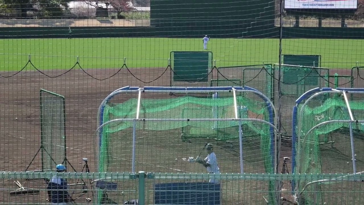 松川玲央選手 西都春季キャンプ フリーバッティング 2026.02.13