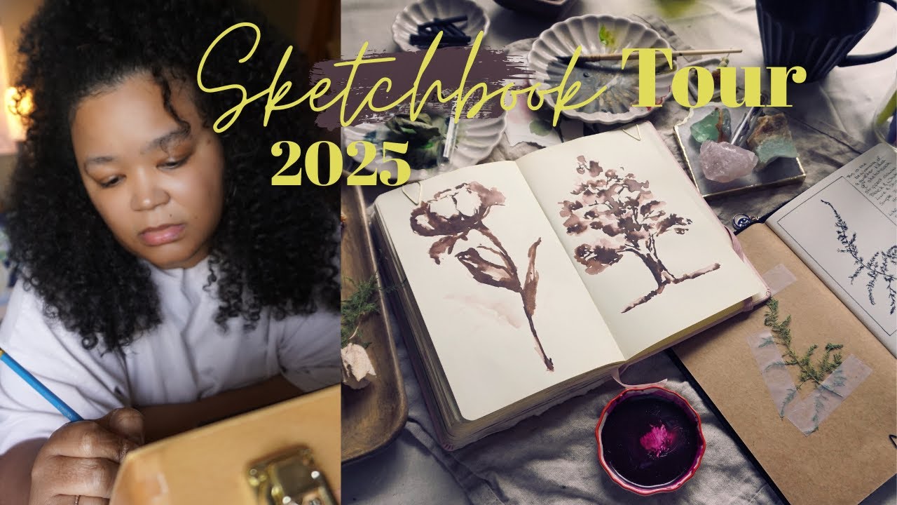 HOW TO FILL A SKETCHBOOK AND FIND YOUR ART STYLE | 2025 SKETCHBOOK TOUR