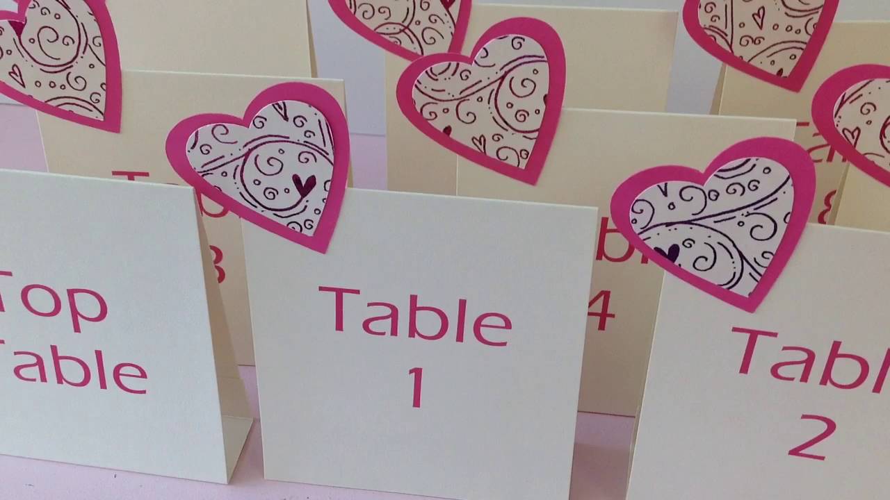 Our stand alone table numbers