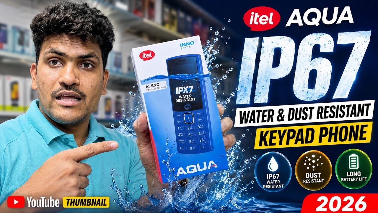 📱 itel AQUA IP67 &ndash; Water & Dust Resistant Keypad Phone | First Impression