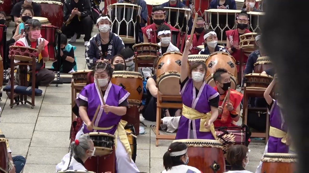 迫力抜群２０２２年成田太鼓祭「千願華太鼓」/成田山新勝寺