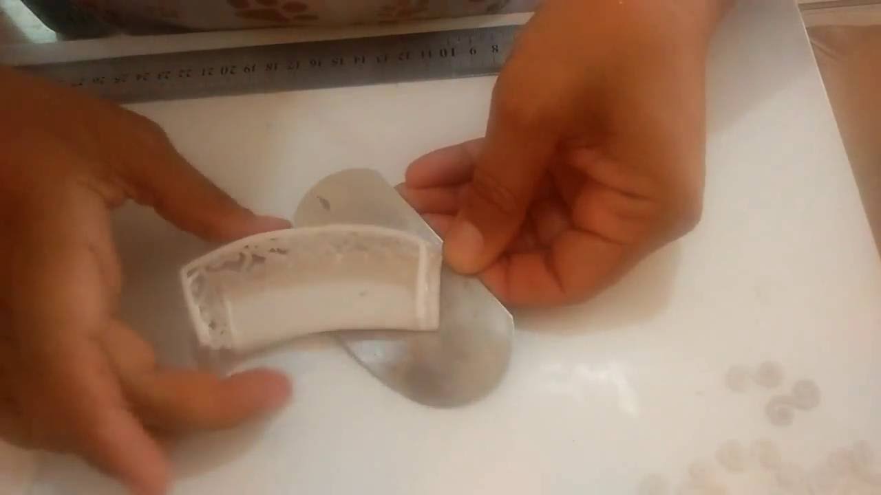 Como fazer uma telha decorada - porta-chaves com biscuit # parte 1