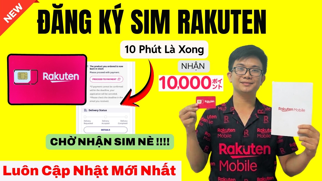 [2026] CÁCH ĐĂNG KÝ SIM RAKUTEN CHỈ 10 PHÚT MỚI NHẤT ✅