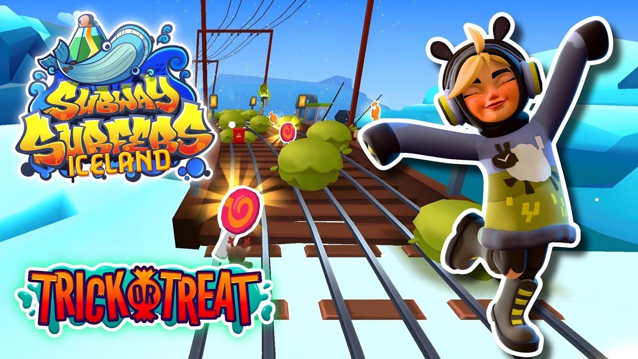 SUBWAY SURFERS TRICK OR TREAT 🍬🍭IN ICELAND 2024🧊🏔️ | UPCOMING NEW OUTFIT OF CLEMENTINE!!! 🐑🇮🇸