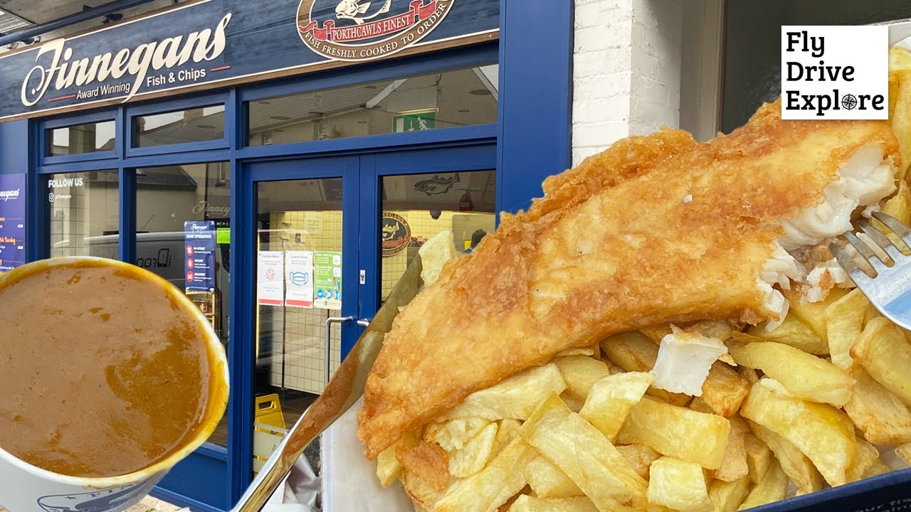 Finnegans - Best FISH & CHIPS? We Try The Chips Shops Of Porthcawl (Chippy 5)