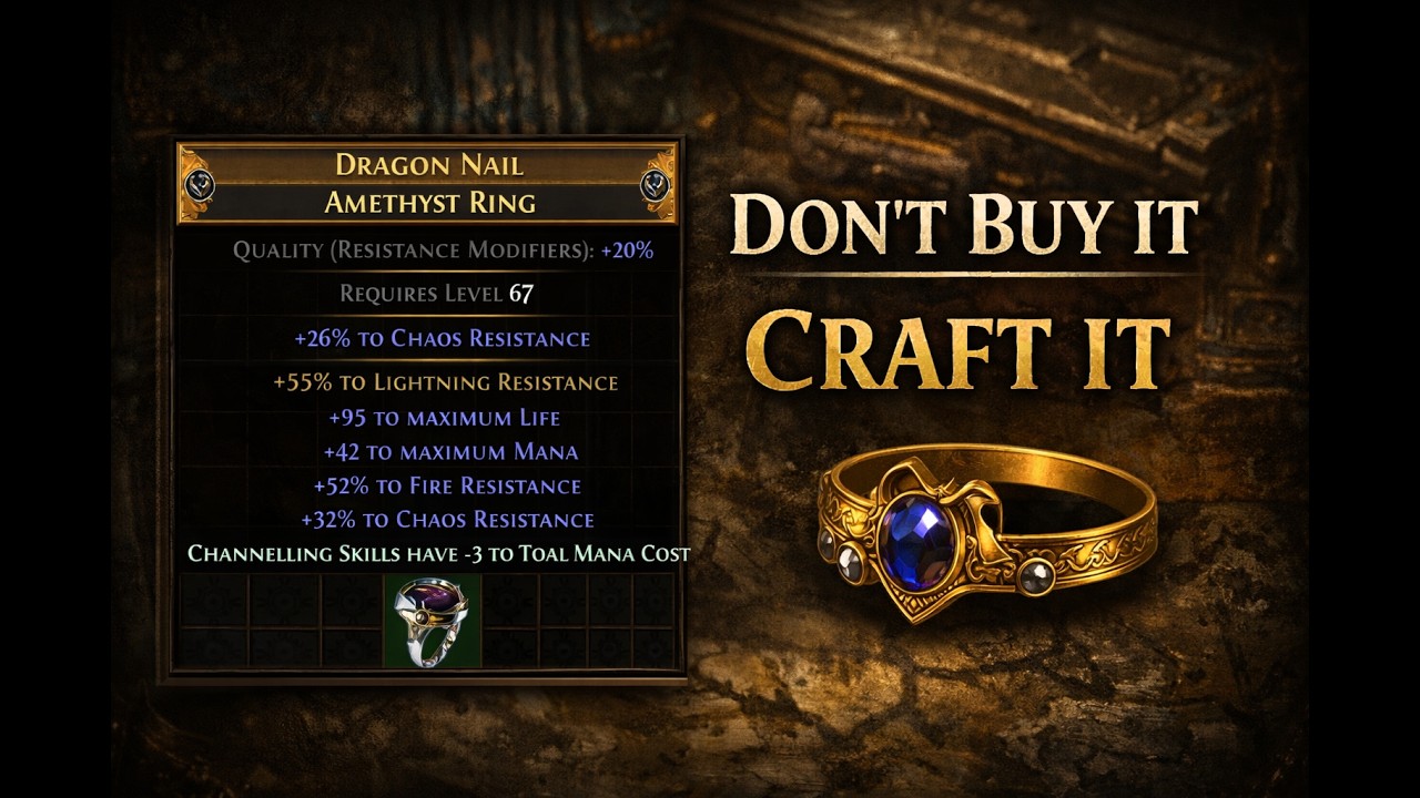 Stop Buying Rings – Craft This for 3 Div | PoE