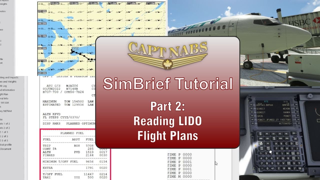 SimBrief Tutorial 2: How to Read LIDO Flight Plans