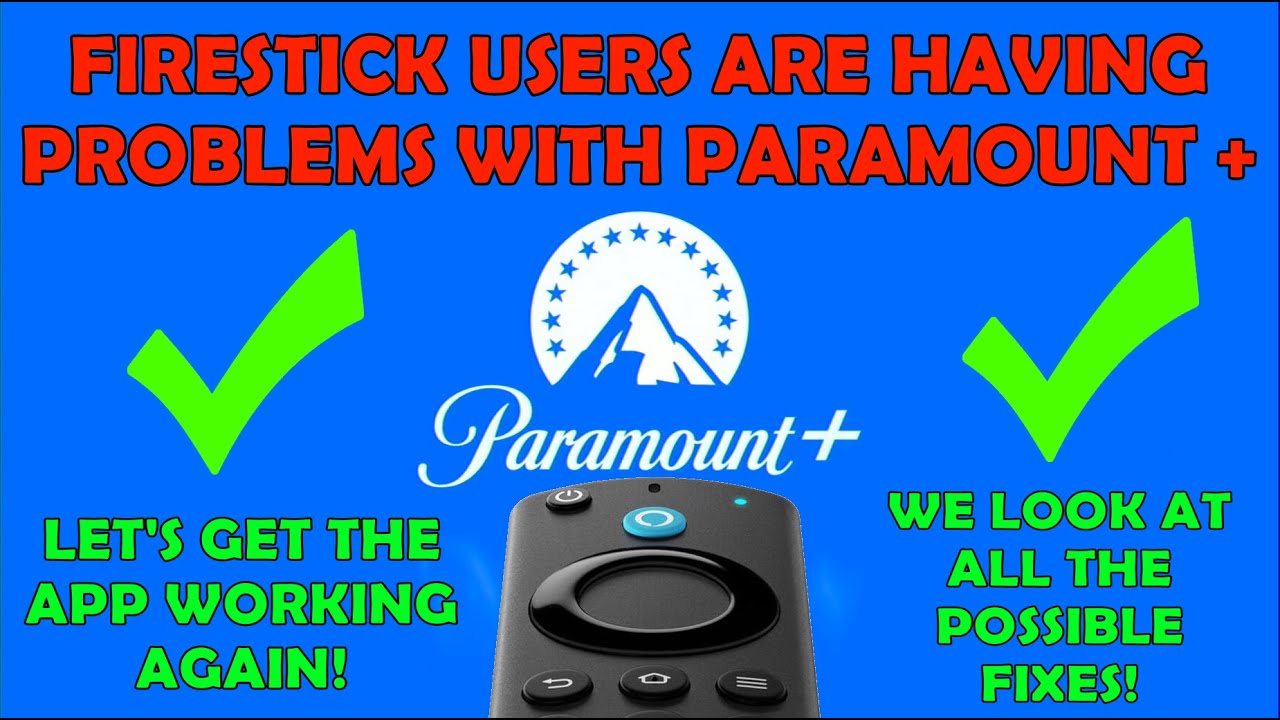 NEWS: Firestick Users Having Problems With Paramount + App - ✅ Let's Fix it! ✅