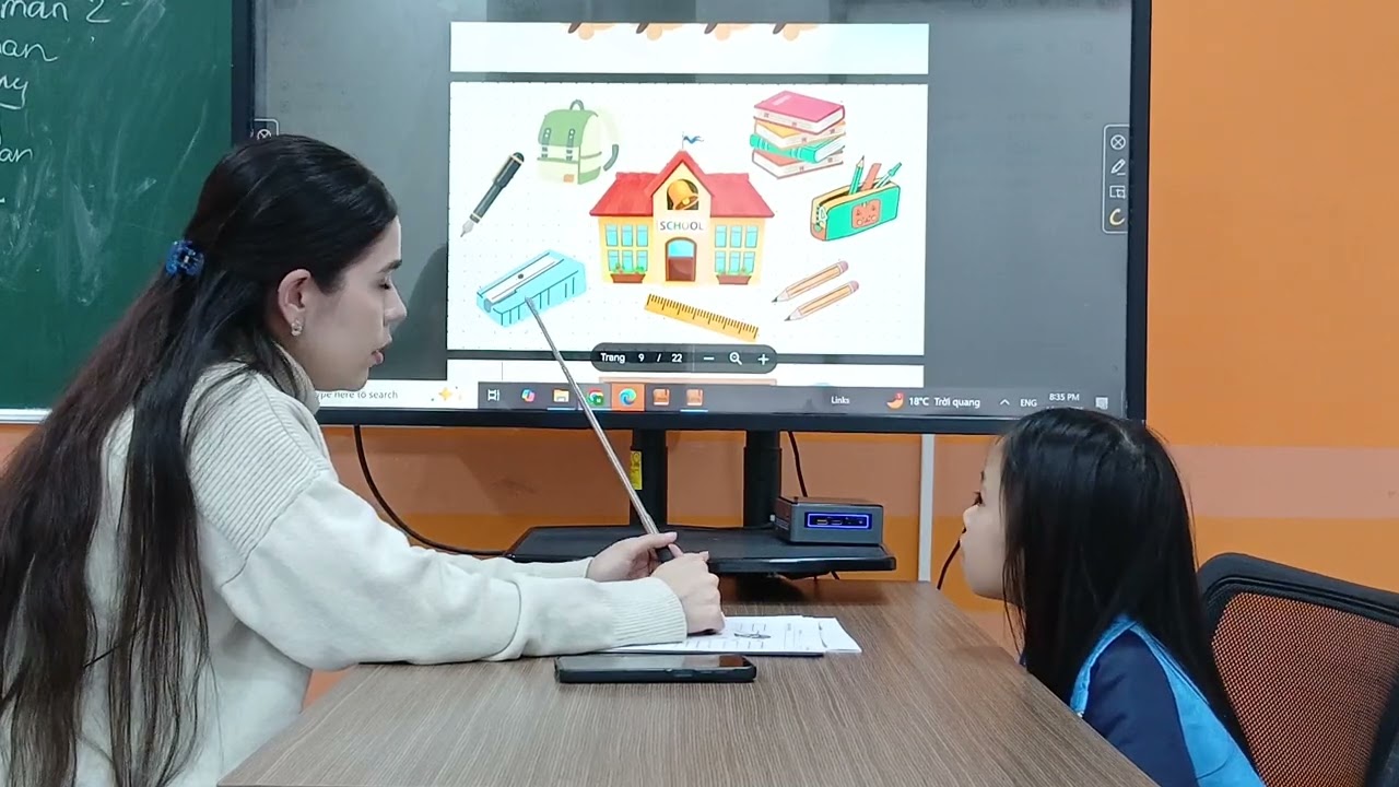 Bảo Tuệ Elsa speaking test unit 1-4 kid 1