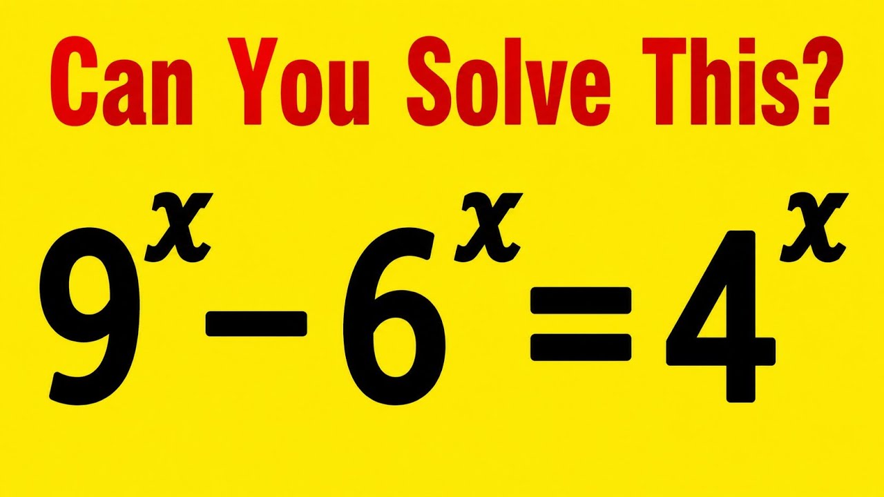 A Nice Algebra Equation | Solve For 