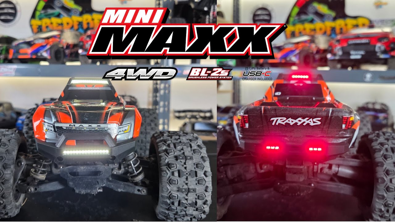 Traxxas MINI MAXX - TUTO : pose du KIT LED ⚡