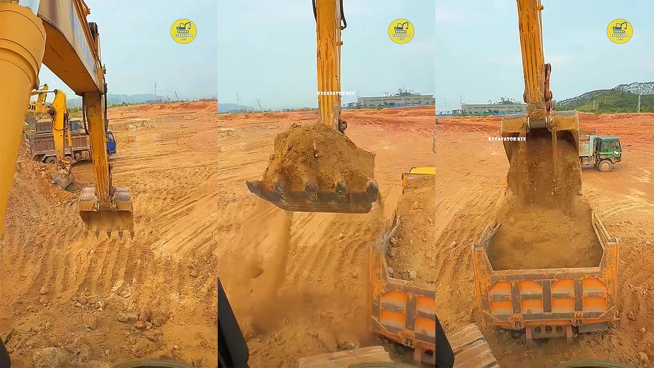 How To Excavators Load Soil Onto Trucks Professionally P1618