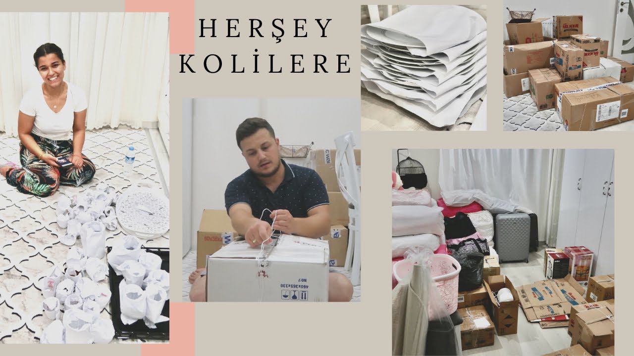 TAŞINMA TELAŞI 😱|EŞYALARI KOLİLEDİK📦|DİZİDEN VAZGEÇEMEDİ🤦🏻‍♀️|