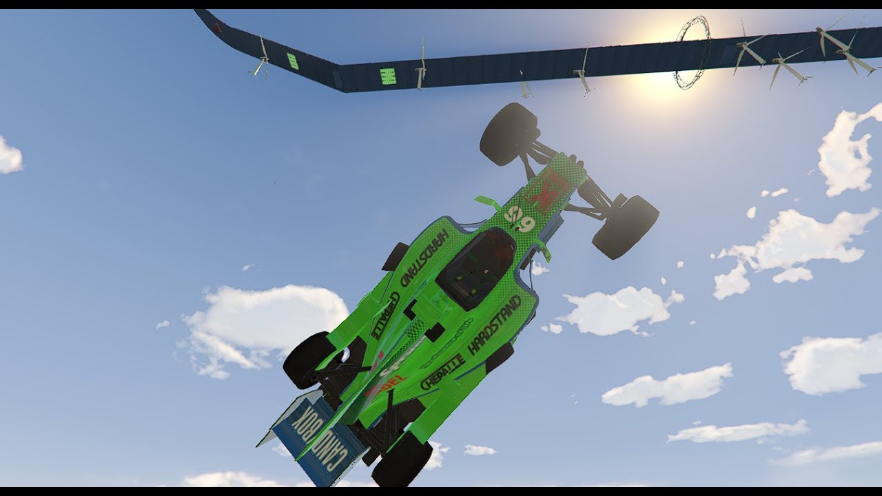 CRASH BANDICOT FORMULA 1 CHALLENGE | STUNT MAP | GTA V