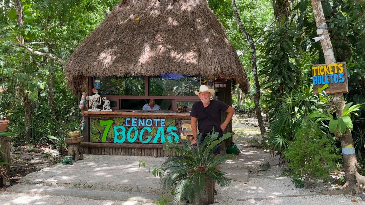 Cenote 7 Bocas on the Ruta de los Cenotes in Puerto Morelos, Mexico