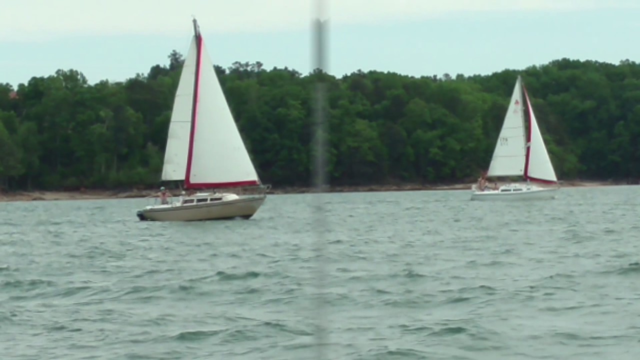 Sailing Lake Lanier on a busy Saturday