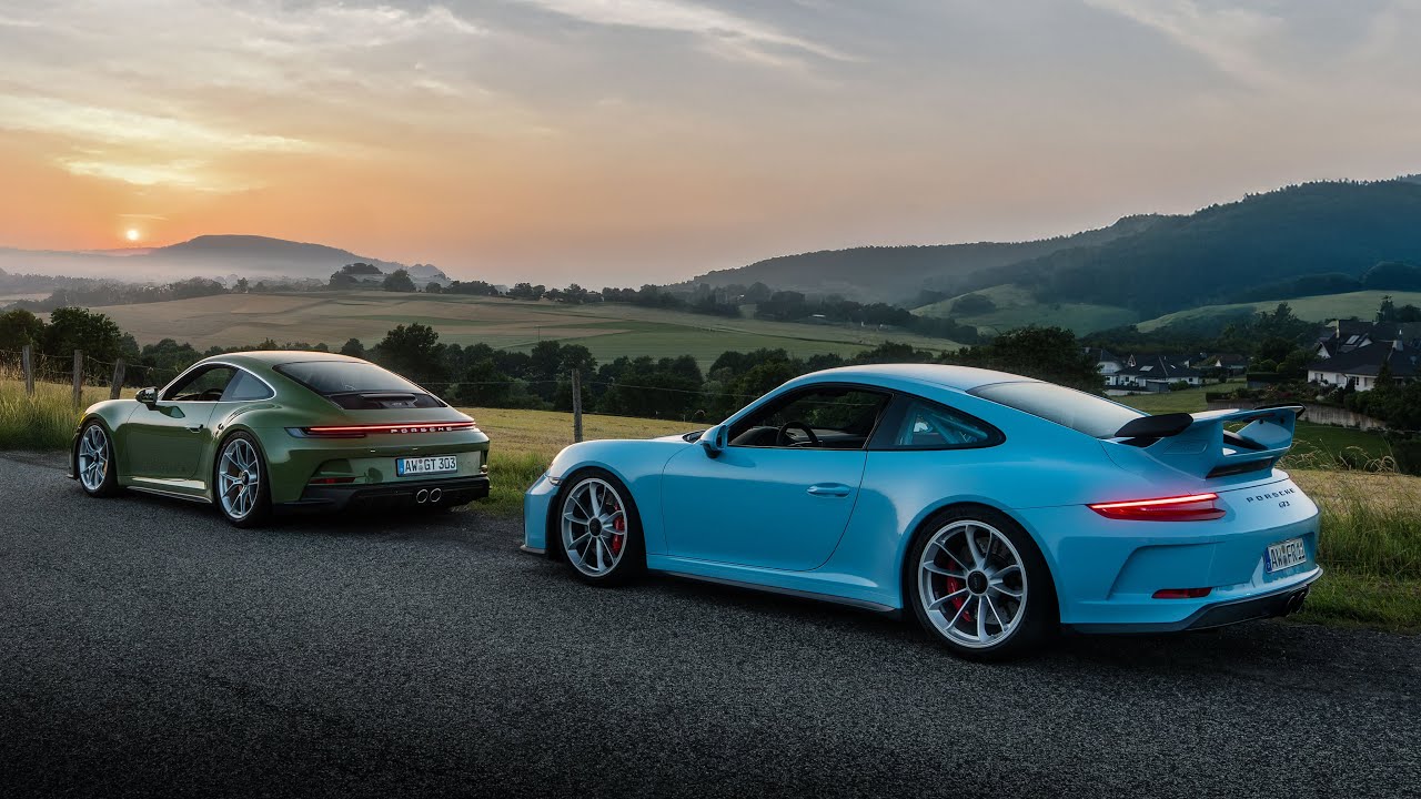 Porsche 991.2 GT3 vs 992 GT3 Touring | Driving my Friends Porsche Collection