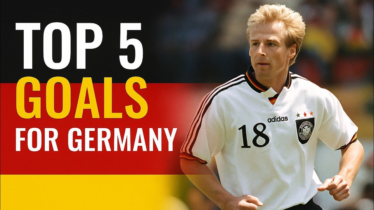 J&uuml;rgen Klinsmann - TOP 5 goals for Germany 🇩🇪