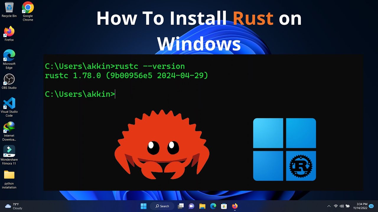 How to Install the Latest Rust Version on Windows | Install Rust On windows