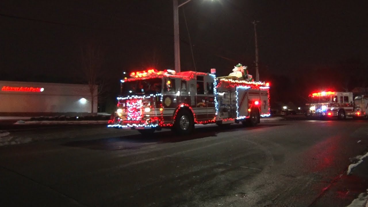 2017 Centereach,NY Fire Department Santa Run 12/16/17