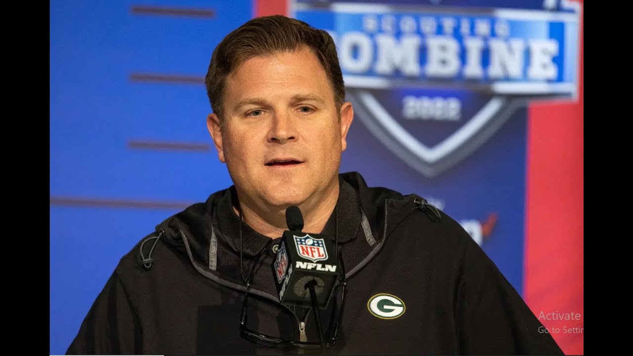 According to reports, Packers GM Brian Gutekunst talks receivers ahead of the NFL draft