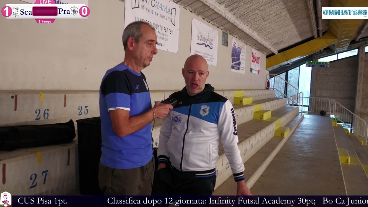 INTERVISTE POST GARA CF SCANDICCI VS MONTEBIANCO PRATO C5 NICOLA GIANNATTASIO