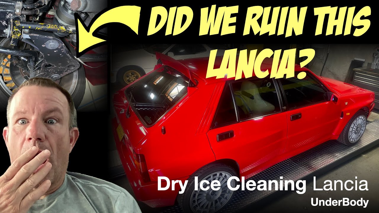 Did we Destroy this Lancia using Dry Ice?  We Dry Ice to uncover why this Lancia was undercoated...